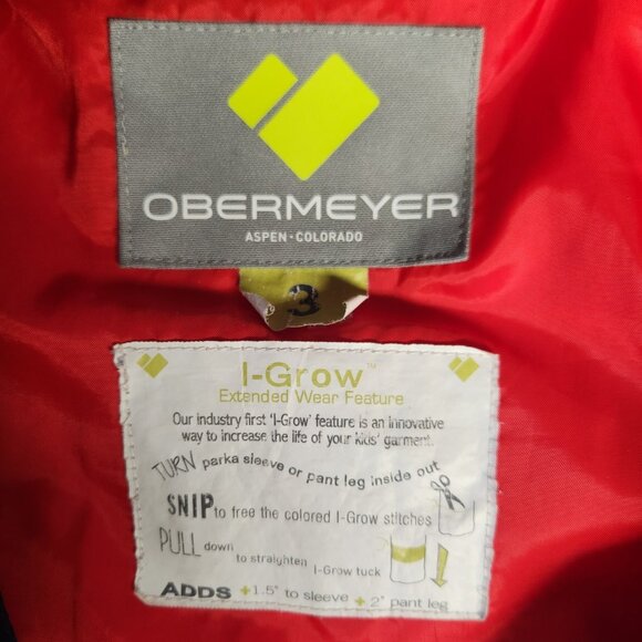 Obermyer Ski Snowboard Toddler Winter Coat Jacket Size 3 READ - Picture 4 of 10